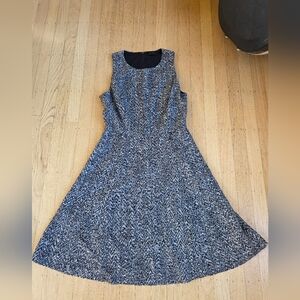 Theory Black and White Mini Dress